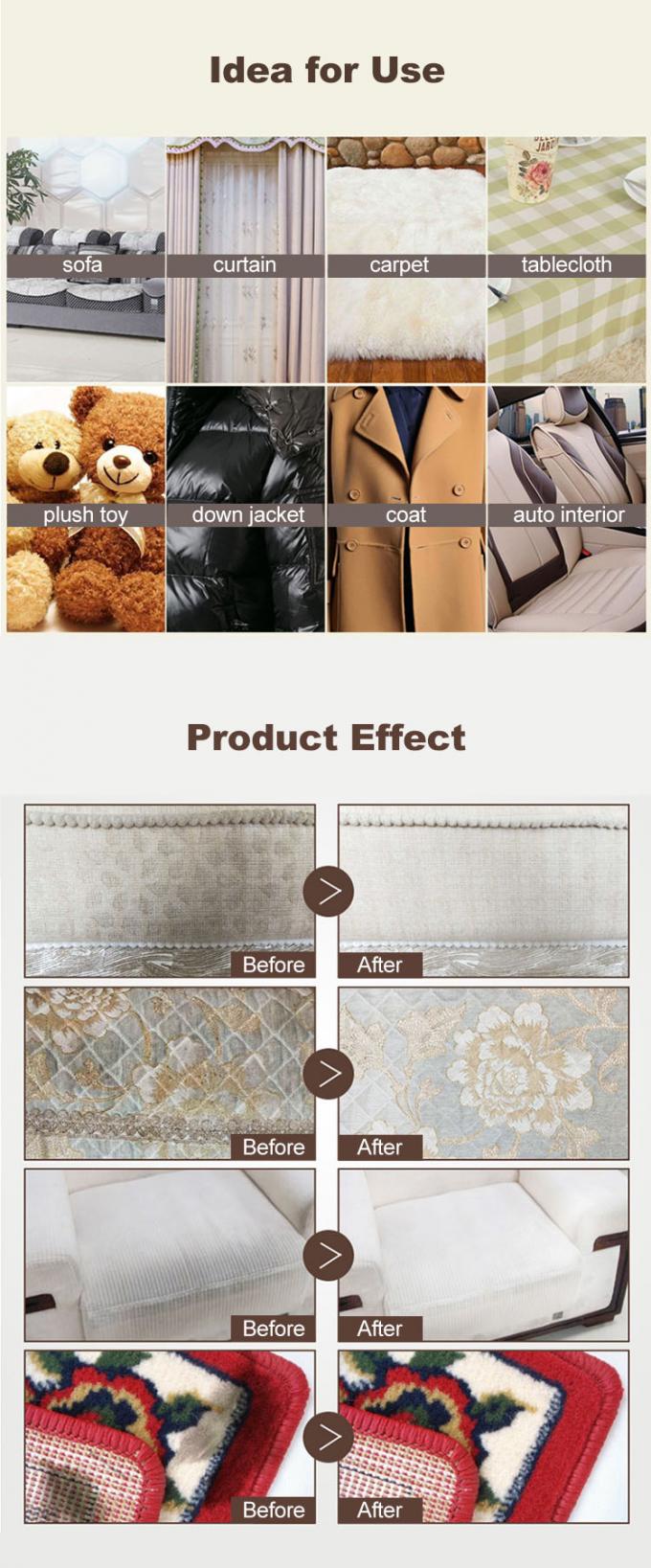 El removedor de mancha de la tela de SofaTextiles del punto de la alfombra rocía la capacidad 500ml 1