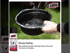 Sellador líquido negro para fugas, pintura en aerosol, revestimiento sellante, 400 ml, lleno