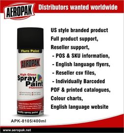 Custom Aerosol Color Fluorescent Spray Paint 400ml For Wood Furniture