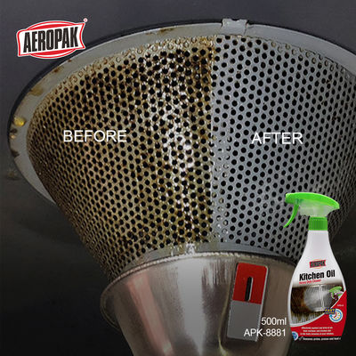 Eco-Friendly 500ml Kitchen Heavy Oil Cleaner Spray with Above 80% Active Ingredient for Quick Removal of Grease and Stains