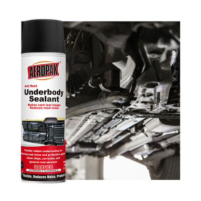 Aeropak 500ml UltraShield Aerosol Undercoating Spray Anti-Corrosion Soundproof Rubberized Protection Black Car Chassis Engine