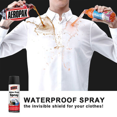 Aeropak Aerosol Spray 120g Tinplate Waterproof Water Repellent Liquid Coating for Clothes Shoes Leather Fabric 3-Year Expiration