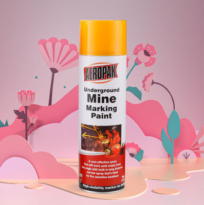 AEROPAK Underground Mine Marking Aerosol Spray Paint Quick Drying All Animals Long Lasting Non-flammable Non-clogging