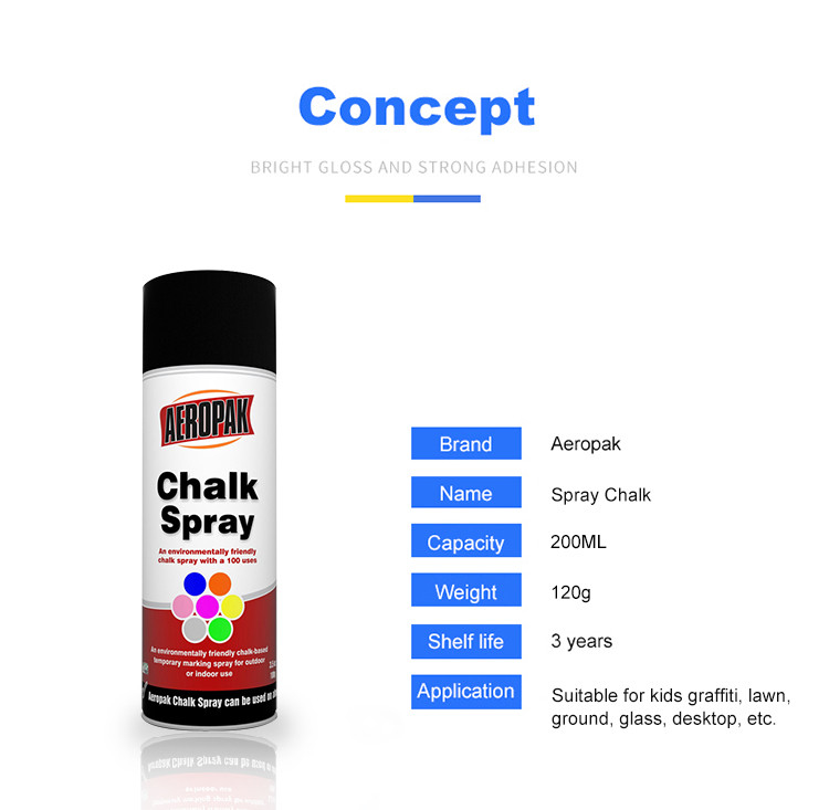 200ml Water Based Chalk Spray Paint Easy Washing Safe For Children