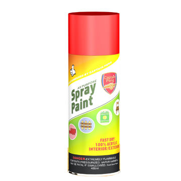 Custom Aerosol Color Fluorescent Spray Paint 400ml For Wood Furniture