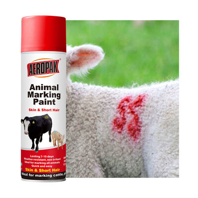 AEROPAK Marcado de animales Pintura de pulverización de recubrimiento líquido 500 ml Pintura de pulverización de ganado de fuerte adhesión