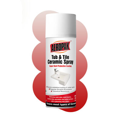 Aeropak 400 ml Spray de pintura cerámica para bañeras y baldosas impermeables blancas