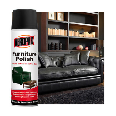 Aeropak 500 ml Aerosol resplandeciente ecológico Muebles cera polaca de alto contenido activo para la madera Protección contra grietas y grietas