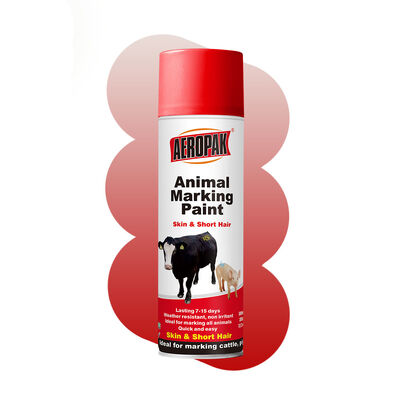 AEROPAK OEM Aerosol 500ml Precio mayorista Marcado animal pintura en aerosol a base de acrílico con diferentes colores para la piel y el cabello corto
